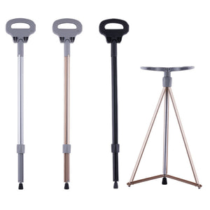 Experience the Great Outdoors with Our Folding Aluminum Alloy Trekking Crutch