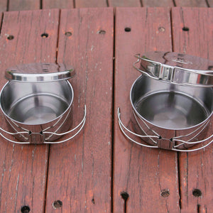 The Ultimate Portable Stainless Steel Camping Cookware Set for Outdoor Enthusiasts